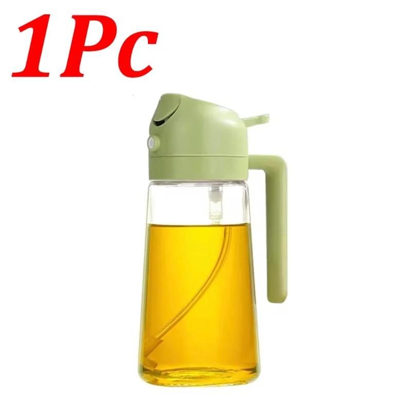 2-in-1 Dunkelglas-Ölsprüher Olivenöl-Spender Schwarzer Lichtdichter Ölsprüher zum Kochen Salate und Barbecues Barbecue-Werkzeuge