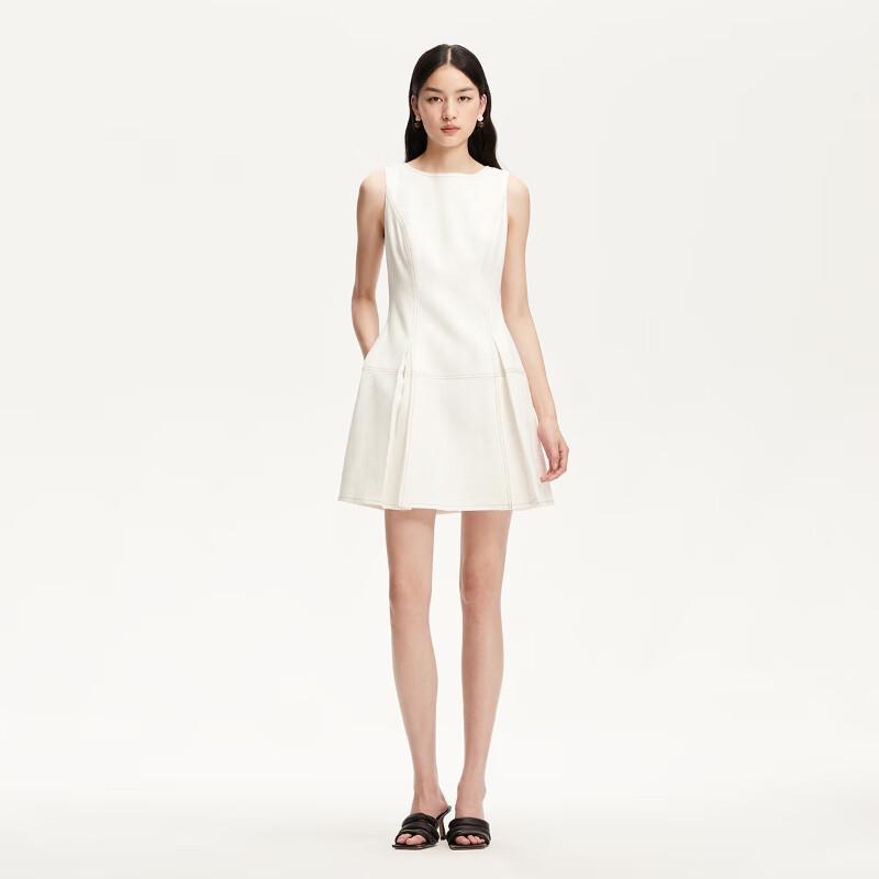 VEROMODA 2025 Summer Cotton Blend Pleated A-line Dress