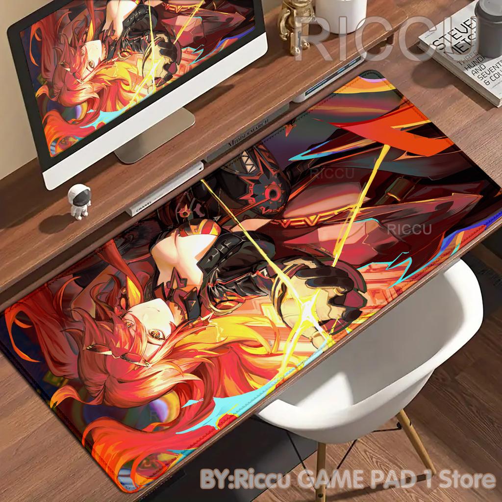 HD PC Genshin Impact Mavuika Hentai High definition printing Mechanical Keyboard Locking Edges accessories Mouse pad ESports