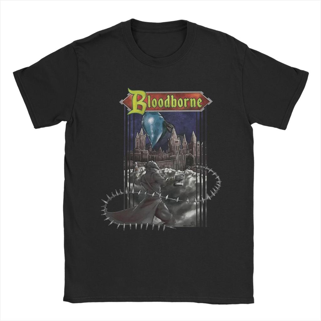 Unisex s Bloodbornes Dark Souls T Shirts Pure Cotton Clothing Vintage Short Sleeve Crewneck Tees Summer TShirt