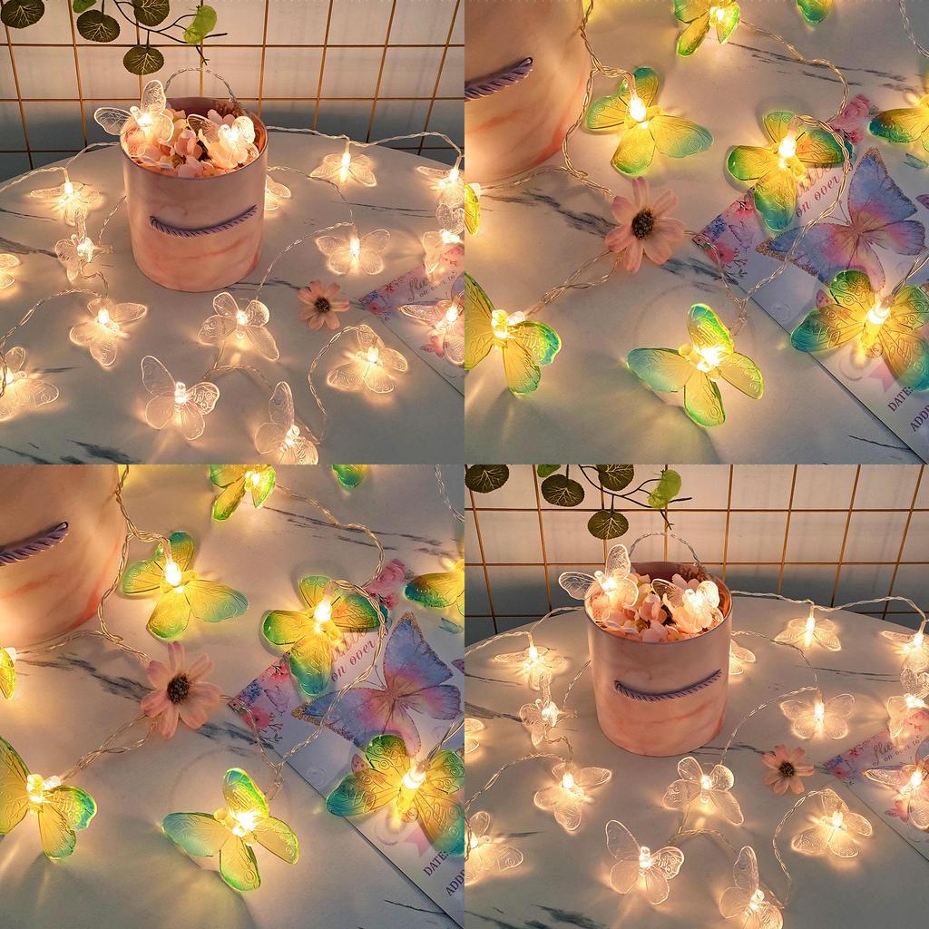 Butterfly Led String Lights For Christmas Outdoor Decor Waterproof Decor