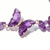 Natural Stone Bead Butterfly Bracelet for Women, Healing Stone Beaded Stretch Bracelet, Calming Spiritual Jewelry Gifts