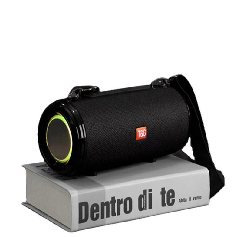 Boxă Bluetooth creativă cu curea luminoasă colorată și subwoofer dual pentru uz exterior și acasă