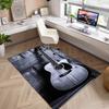 1Pc Musical elements Printed circular carpet, home door mat, outdoor travel protection carpet A7