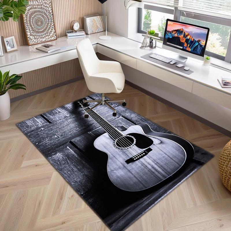 

1Pc Musical elements Printed circular carpet, home door mat, outdoor travel protection carpet A7 40x60cm( 15x23in )