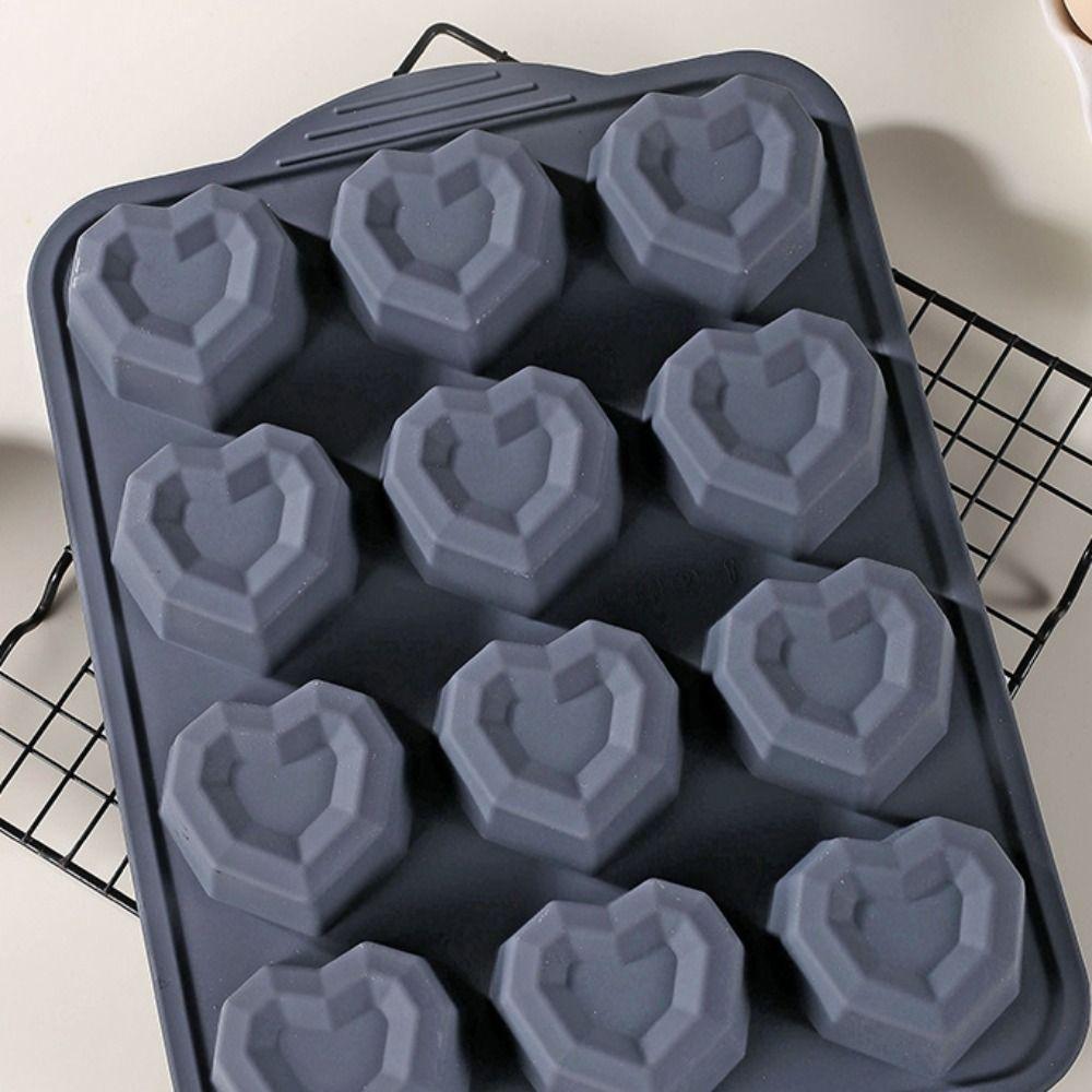 Non-stick Heart-Shaped Baking Mold Food-Grade Pudding Jelly Mold Chocolate Mold  Household