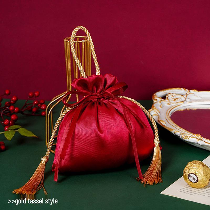 Elegant Wedding Candy Gift Handbag: High-End Handheld Sugar Box