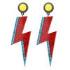 Acrylic Lightning Pendant Earrings Exaggerated Exaggerated Trend Earrings  Women