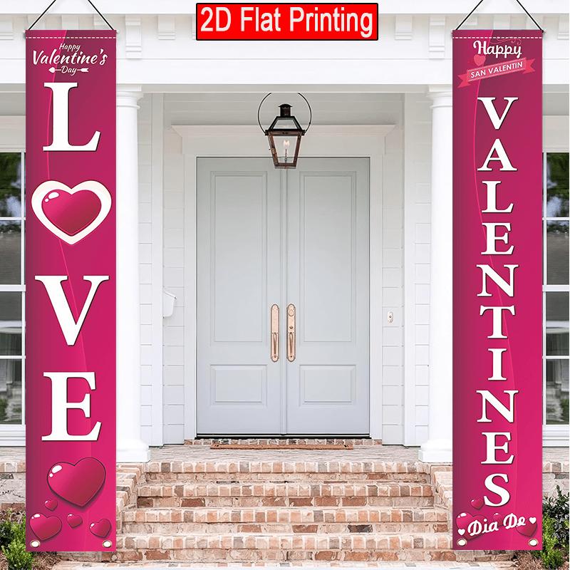 2pcs Birthday & Valentine Rose Door Couplet