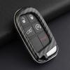Carbon Fiber Car Key Fob Case Cover Holder For Jeep Dodge Chrysler Accessories