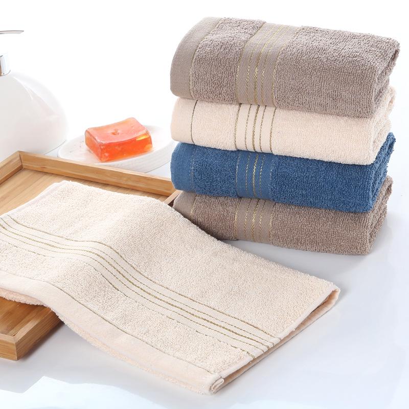 Embroidered Pure Cotton Adult Towel - Thick, Absorbent & Soft