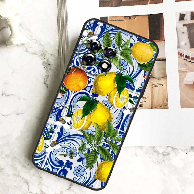 Etui Summer Fruit Lemon do OnePlus 11 12 12R 9 10 Pro 10R 9R 8T 10T Nord CE 2 3 Lite 2T N10 N20 N30 CE4