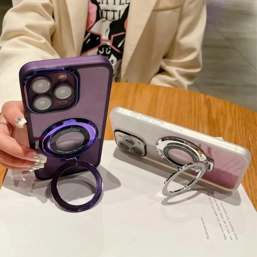 Pro Xiaomi POCO X7 Pro Magnetický držák prstenu Třpytivé TPU Ochranná fólie na čočku fotoaparátu pouzdro pro PocoX7pro Redmi Turbo 4 Měkký silikonový kryt