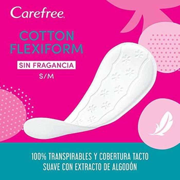 Salvaslip - CAREFREE - Coton - 1 Paquet De 56 - Respirant - Hypoallergénique