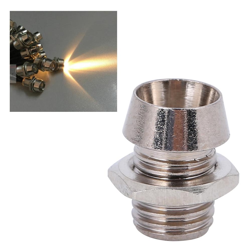 

50Pcs Metal Copper Lampholder Light Emitting Diode Holders Base Accessory for 3mm LEDs