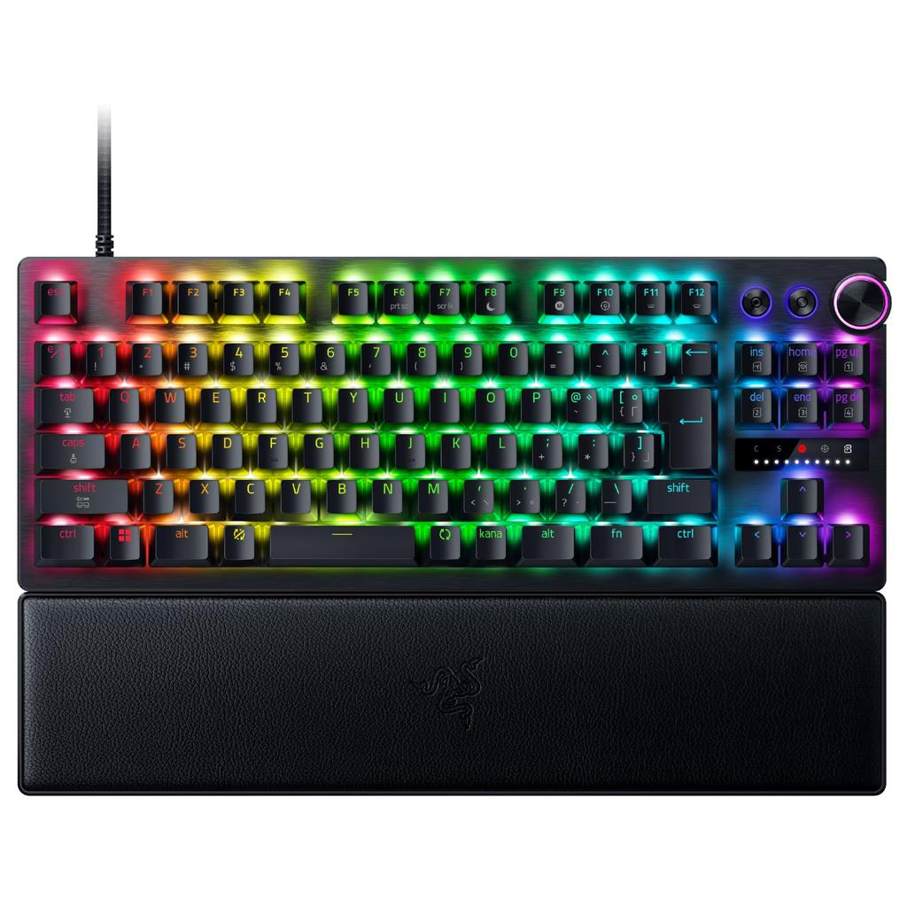 Razer Huntsman V3 Pro Tenkeyless 8KHz JP Analog Gaming Keyboard with Rapid Adjustable Optical Snap Input and Wrist Japanese Japanese Retailer 8,000Hz