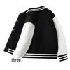 Kids' Color Block Baseball Jacket - Trendy Spring Long Sleeve Cardigan for Boys & Girls 2026.