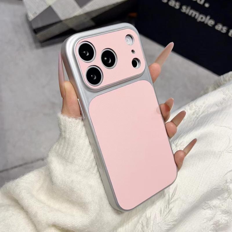

iPhone17 Pro Max Business Leather Texture Case with Quick Change Window and Full Coverage, Compatible with Apple 16. 15 розовый