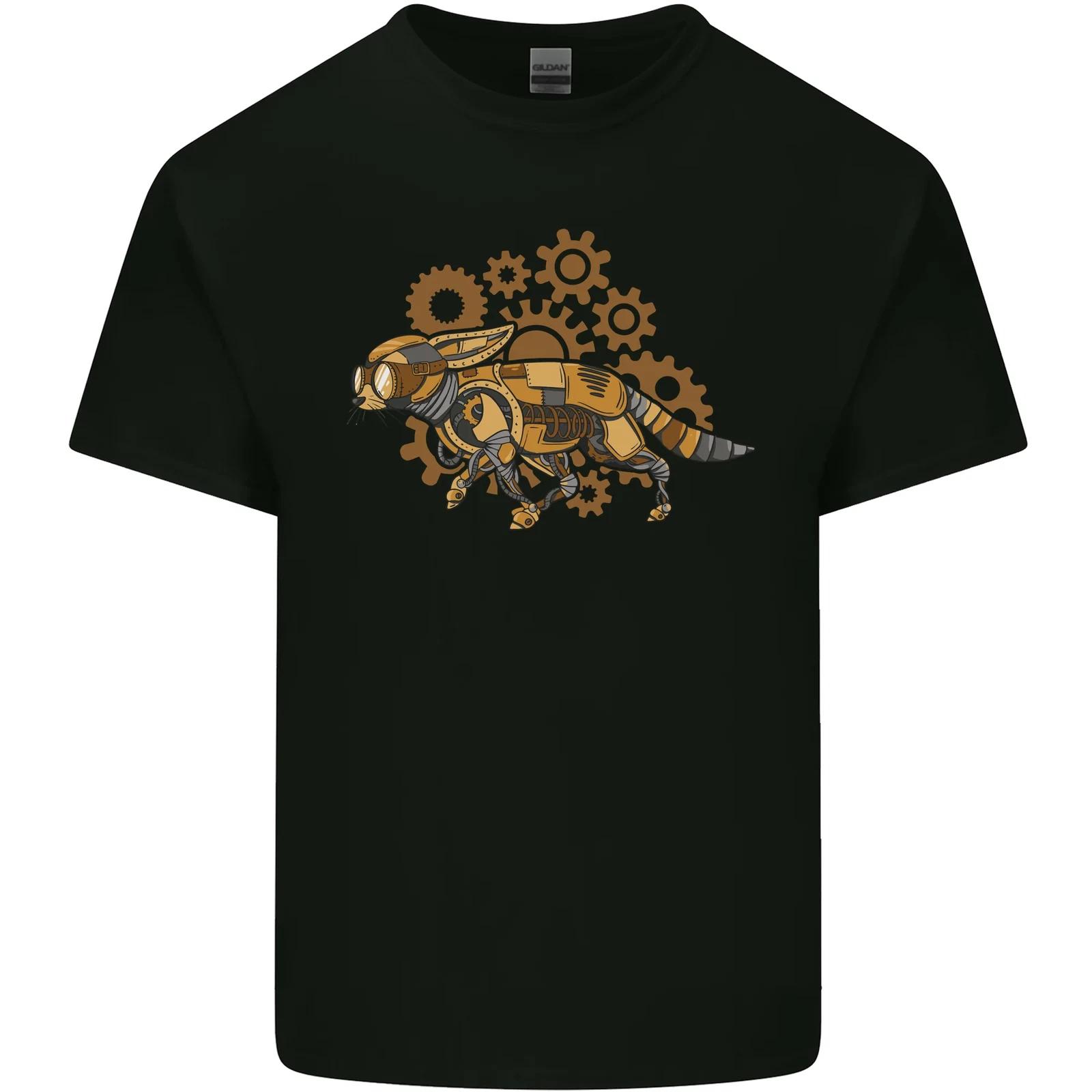 Steampunk Fox Kids T-Shirt Childrens 2XL