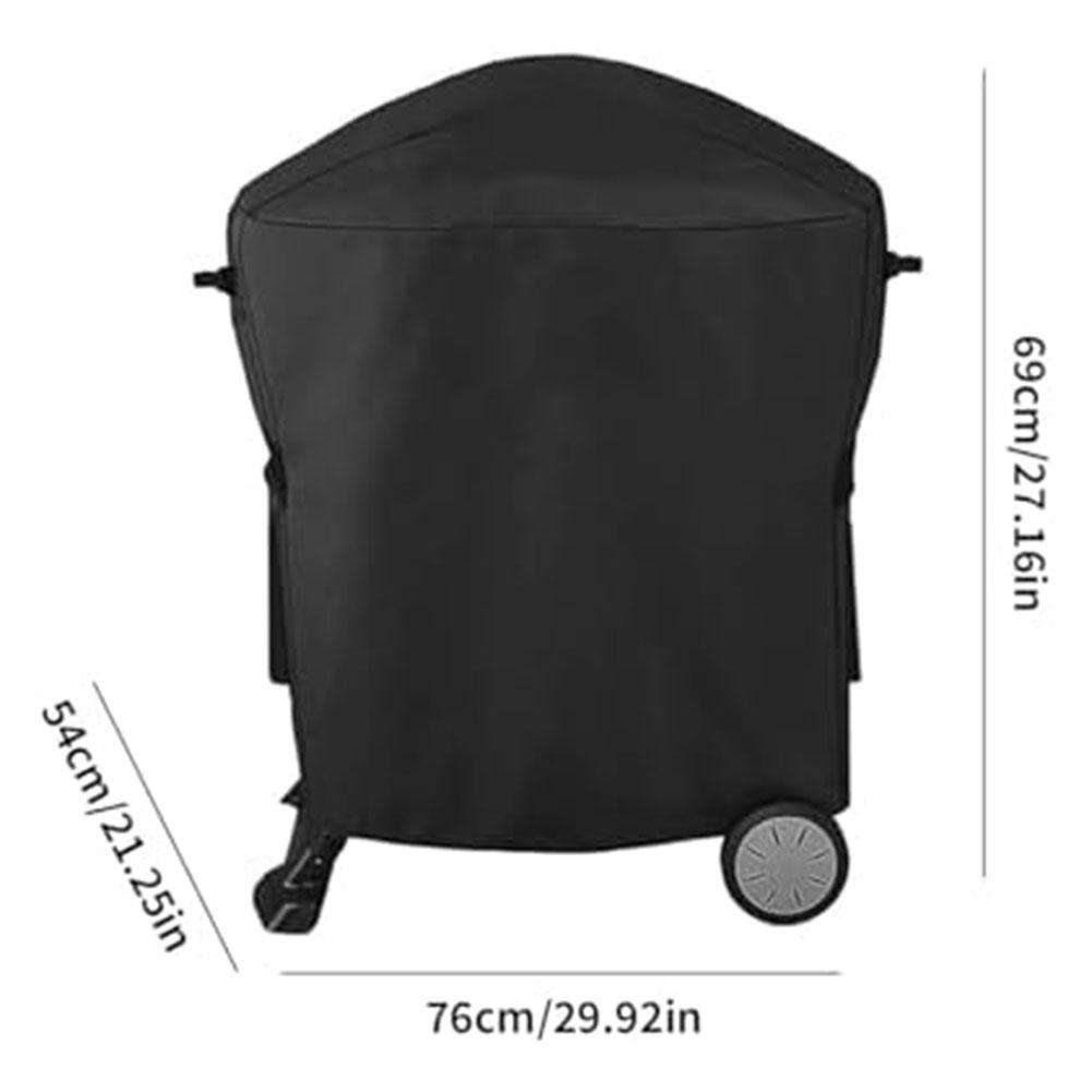Grill Storage 210D Oxford Cloth Cover Waterproof Grill Cover Full Coverage Sturdy Material Easy To Store Easy To Use
