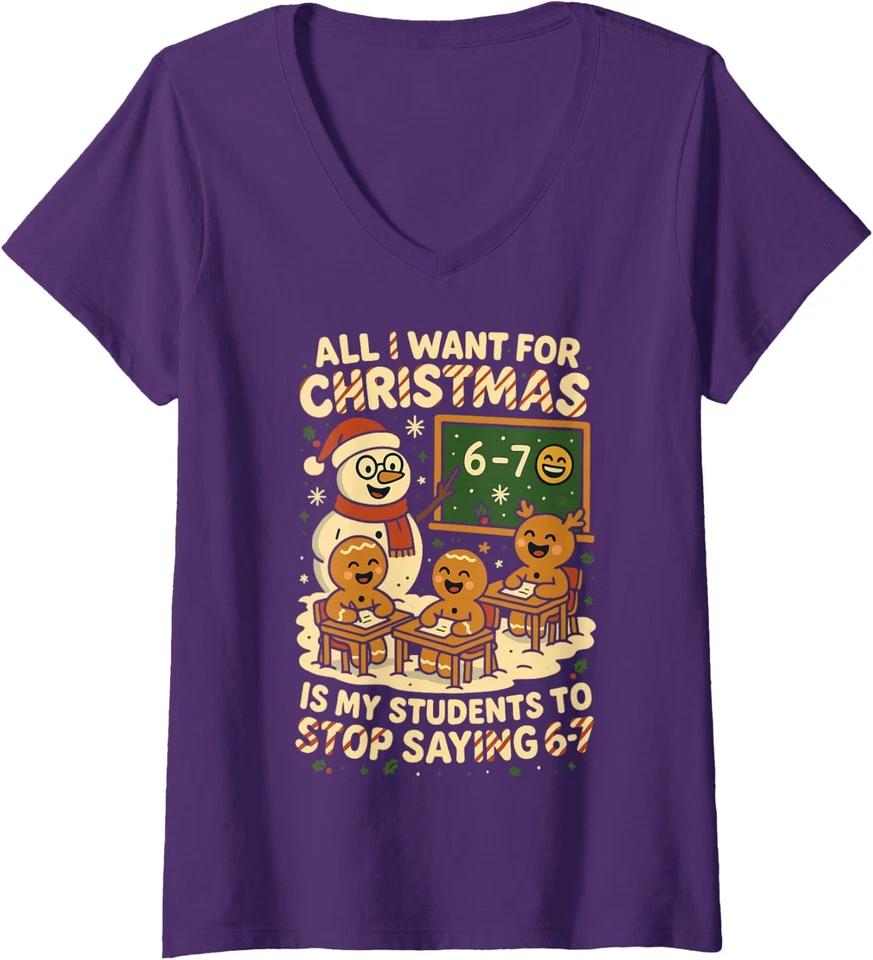 Bruh I Survived 67+33 Days of School Funny Six Seven Ladies  Crewneck T-Shirt S