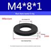 Schwarzer Nylon-Kunststoff Flache Unterlegscheibe Ring M2-M20