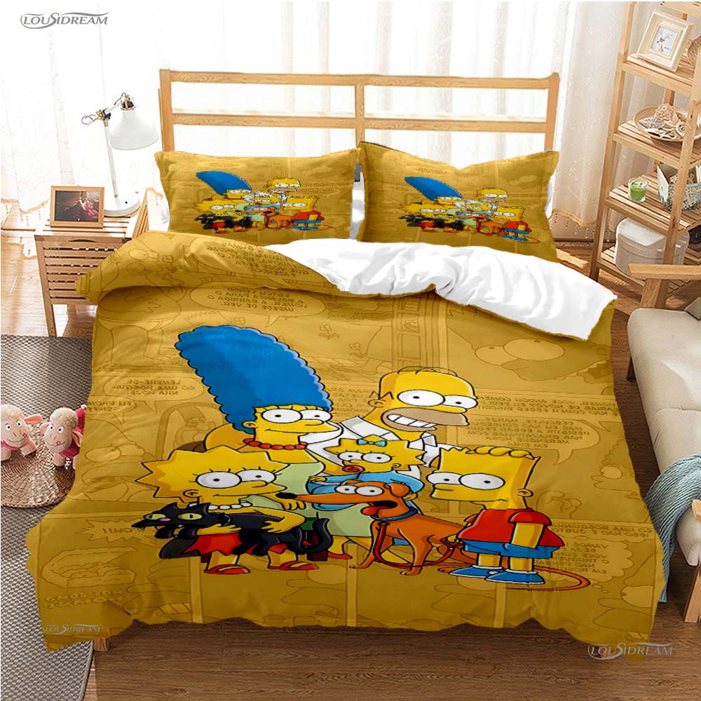 Comforter Carton Funny Casal All Season Comforter Bedding Sets Soft And S Teens Single/Double/Queen/King