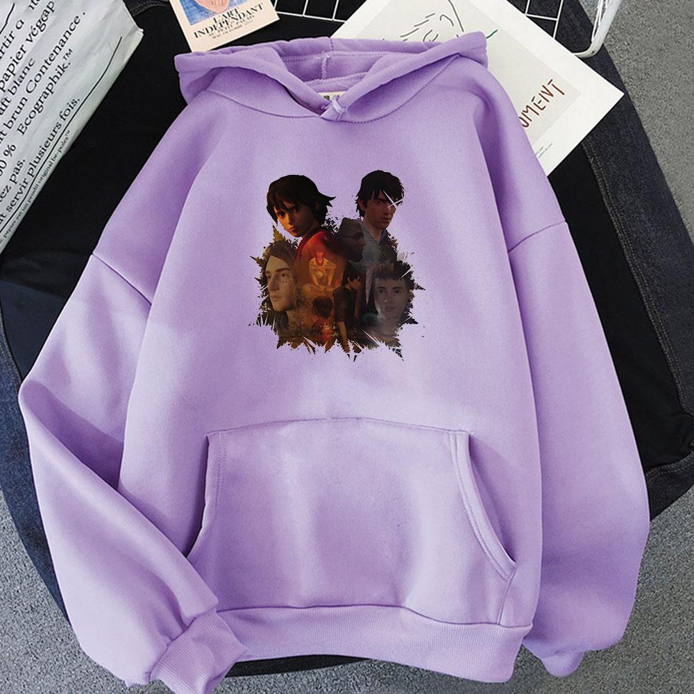 Life Is Strange 2 Bluza z kapturem w stylu kreskówkowym Długi rękaw Retro Prostota Bluza Aldult Odzież polarowa Damska/męska Bluzy Swetry