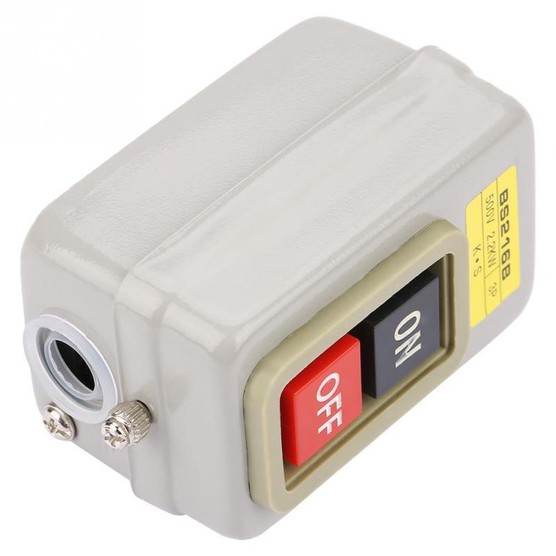 Self-Locking 3P On/Off Power Push Button Switch Insulation 110/220/380V 10A BS216B for Controlling Motor Self-Locking 3P On/Off Power Push Button Switch Insulation 110/220/380V 10A BS216B for Controlling Motor