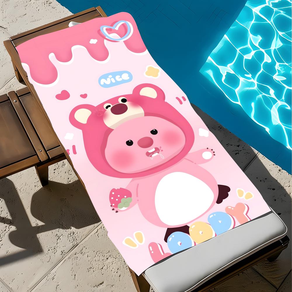 Cartoon Loopy Towel Towel Soft Pool Gift For Travel Gym Shower Cool Camping Quick Dry Sports  Large Beach Towel