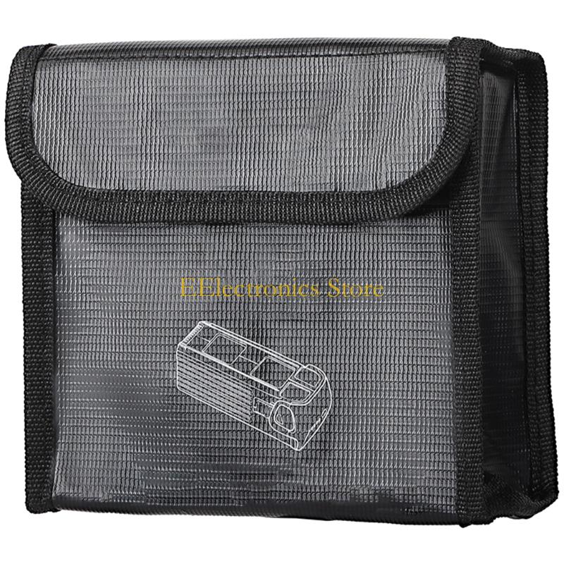 B03C Battery Bag Battery Portable Carrying Case Safety Storage Heat Resistant