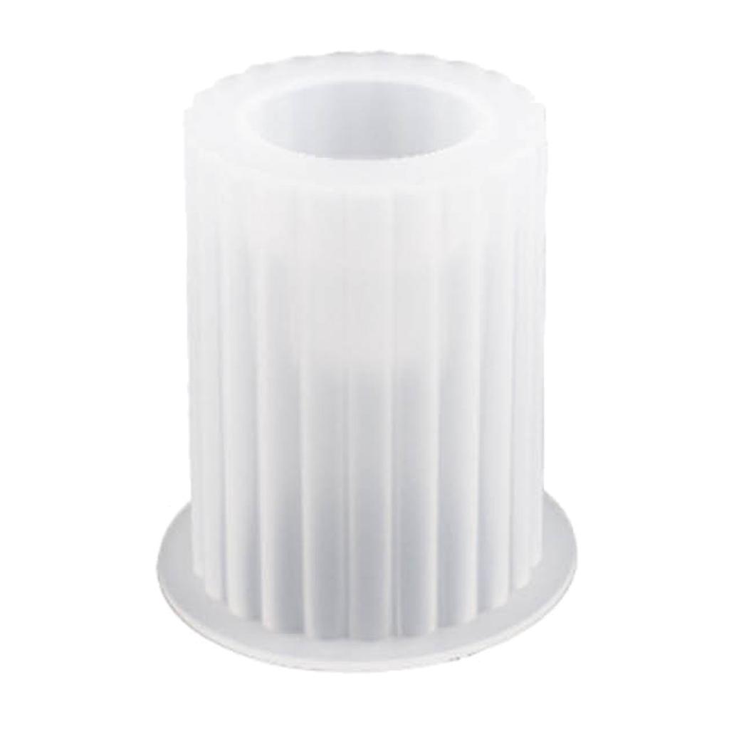 Striped Cylinder Candle Holder Molds for Making Tealight Holder Candle Holder Candlestick Home Decorations DIY Art Craft