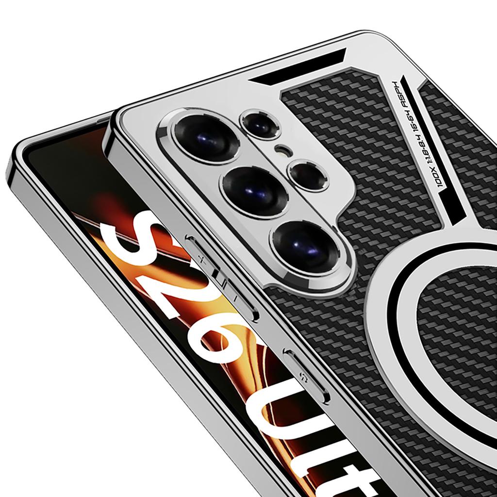 GKK For Samsung Galaxy S26 Ultra Magnetic Case Anti-Scratch PC+TPU+PU Phone Cover