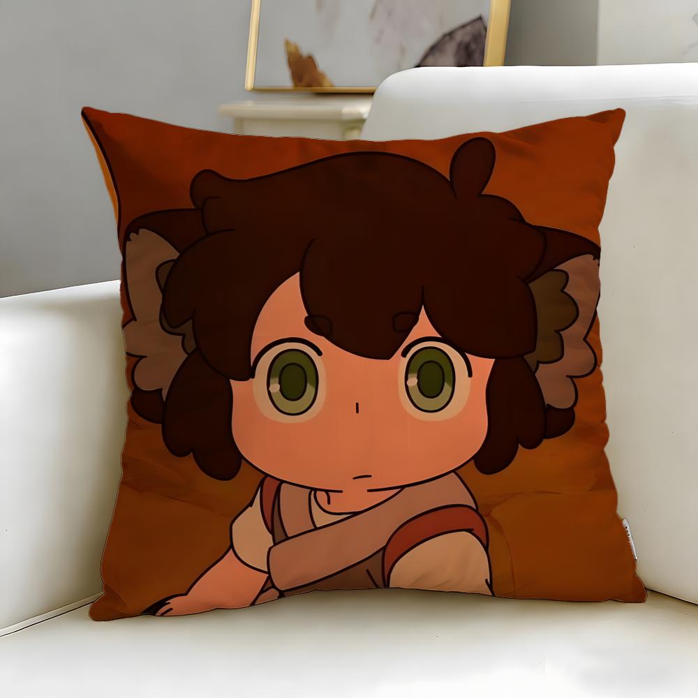 classic anime The Legend of Hei Cushion Cover Soft  EasyWash Pillow Case  Versatile for Couch Bed Travel and Office