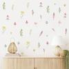 Watercolor Flowers Wall Decals Vintage Botanical Plant Wall Stickers Floral Mural for Bedroom Living Room Nursery Decor