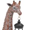 LED Solar Resin Giraffe Statue Outdoor Decorations Garden Statue Art for Lawn Porch Walkway Yard