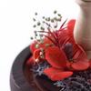 Eternal Flower Dried Flower Glass Cover Cylindrical Small Sea Urchin Night Light Gift Ornament Holiday Gift for Children and Friends