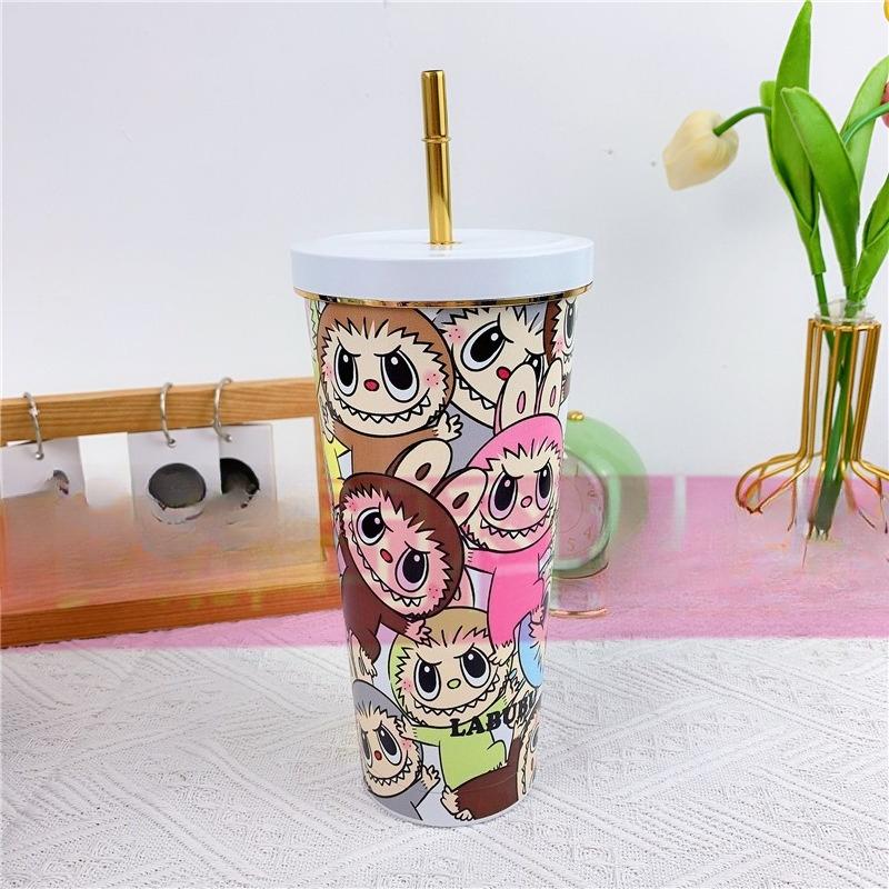 

30oz Second-generation Car Cup 304 Stainless Steel Large-capacity Handle Thermos Cup Straw Cup Car Cold Ice Cup 750ml