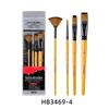 New Multiple Multifunctional Options Nylon Hair Oil Paint Brushshort Wooden Rod Art Raw Painting Acrylic Gouache Watercolor Set