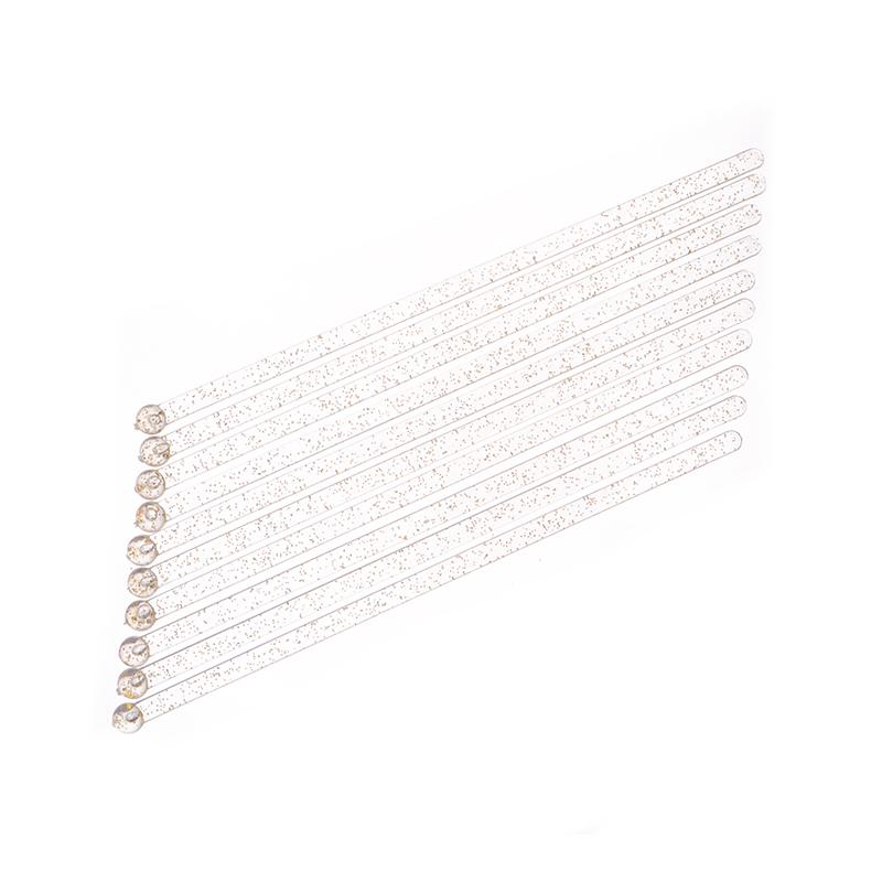 

10 шт. золотые блестящие пластиковые палочки для перемешивания торта, коктейля, кофе, напитка, палочки для леденцов, мешалки для вина, барные инструменты 10pcs