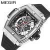Men'S Watch, Fashion Square Luminous Sports Watch Men'S 8109