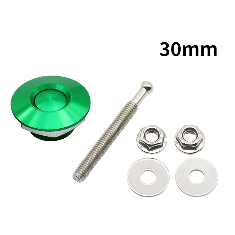 1Pcs 30/32Mm Car Push Button Bonnet Hood Pin Quick Release Latch Lock Clip Kit Aluminum Engine Exterior Parts Universal