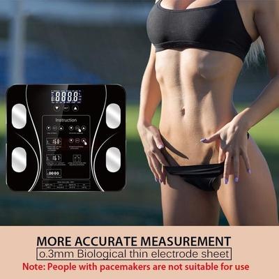 Intelligente Körperfettwaage, BMI-Waage, digitale Badezimmer-Elektronikwaage mit Touch-Steuerung