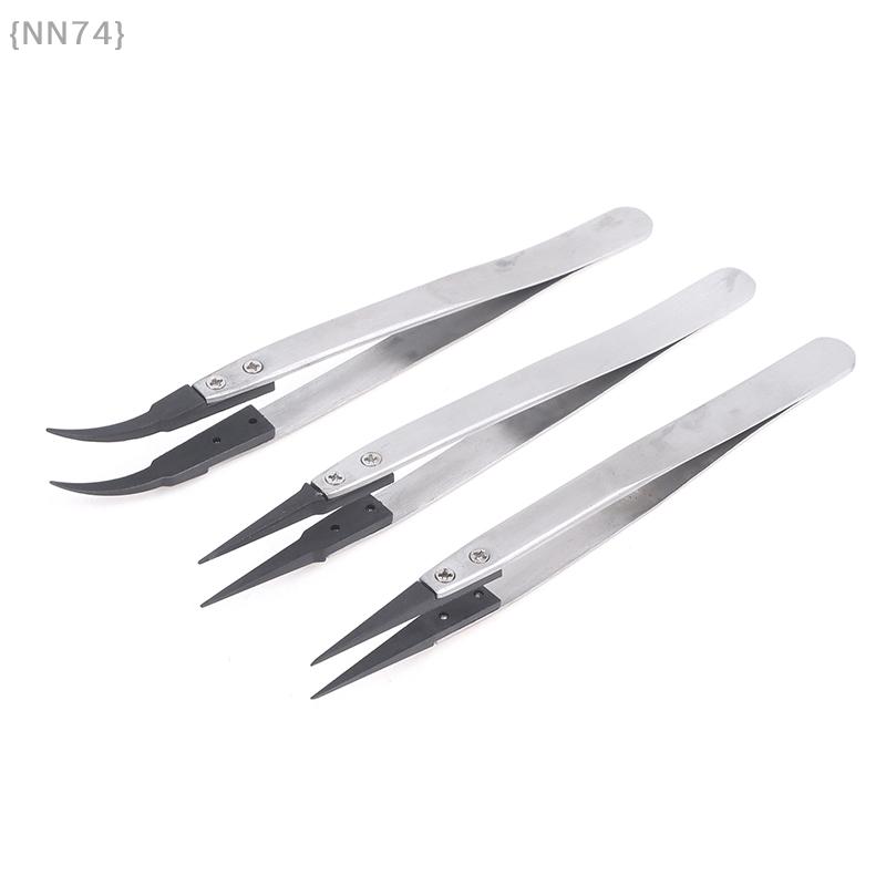 Pinzety pro opravu hodinek ESD-259/259A/7A - Nerezové antistatické rovné loketní rukojeti pro instalaci ručiček hodinek