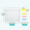 10Pcs Scrapbook Paper Storage Organizers Clear Scrapbook Paper Organizers with Sticky Indexes Tabs Holds Scrapbook Paper