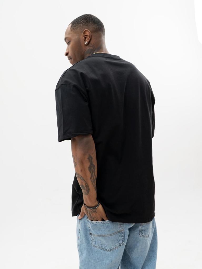 Lucky Dice Represent Men's Oversized Short Sleeve T-Shirt Black/White L