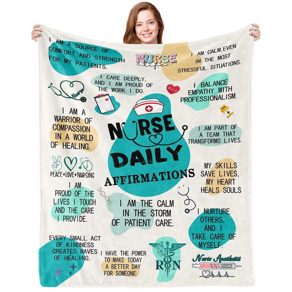 Tribute Doctor Nurse Blanket Flannel Printed Blanket Four Seasons Universal Family Leisure Sofa Blanket