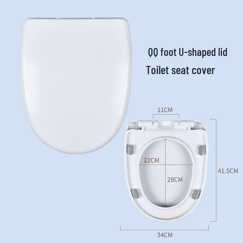 Universeller langsam schließender Schnellverschluss WC-Sitzbezug im altmodischen Stil mit verdicktem Deckel (U/V/O-Typ)