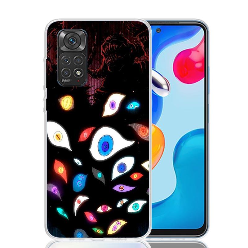 Scary Face Eyes Phone Case For Xiaomi Redmi Note 15 14 13 12S 12 Pro Plus 11S 11E 11 11T 10S 10 Art Soft Pattern Cover Redmi Not