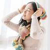 (1pc)5-strand Milk Cotton Segment Dyed Rainbow Cotton Hand Woven Wool Scarf Pillow Blanket Material Wool